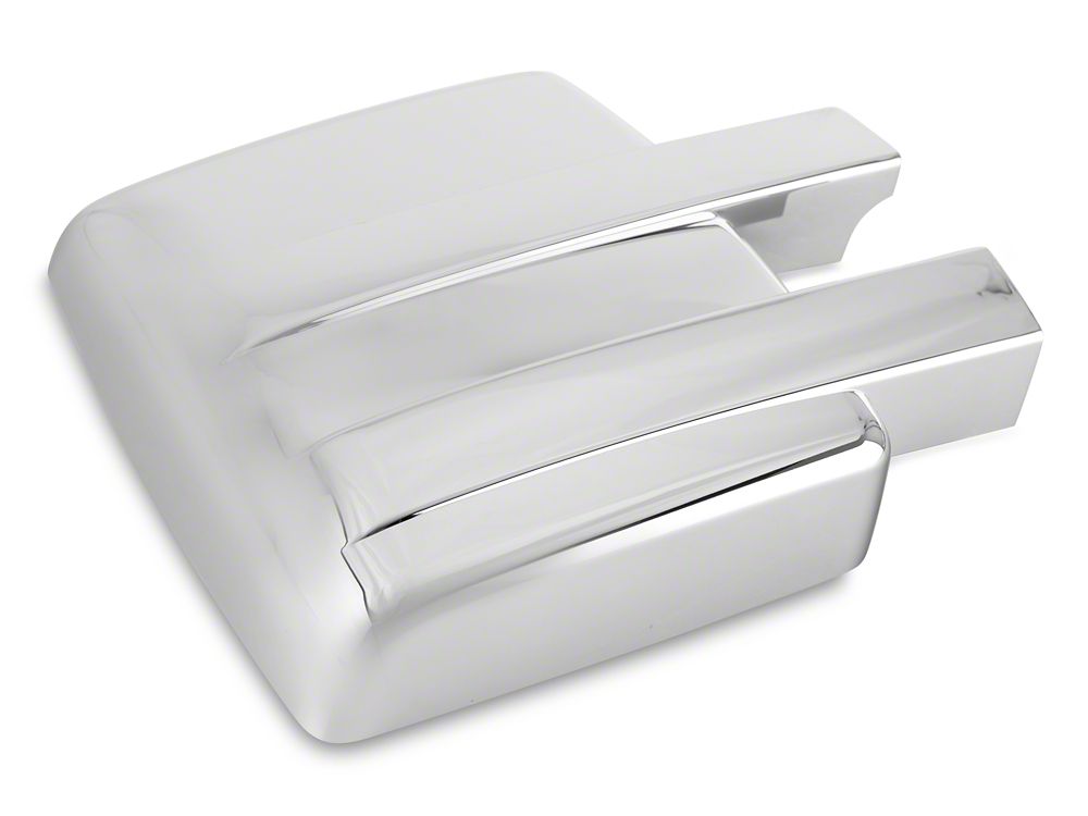 RedRock Full Towing Mirror Covers; Chrome (09-14 F-150)