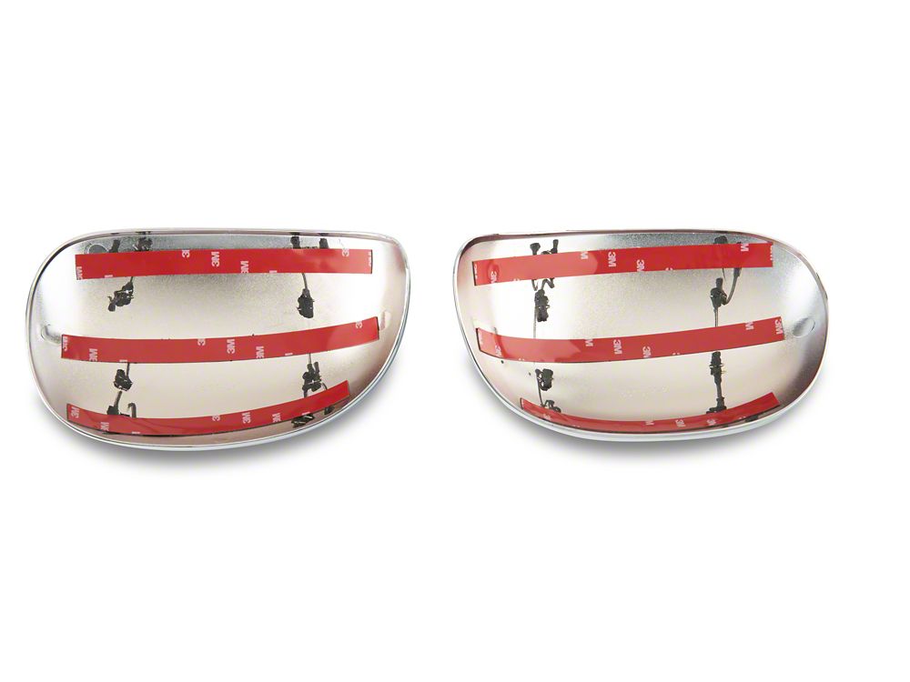RedRock Mirror Covers; Chrome (97-03 F-150)