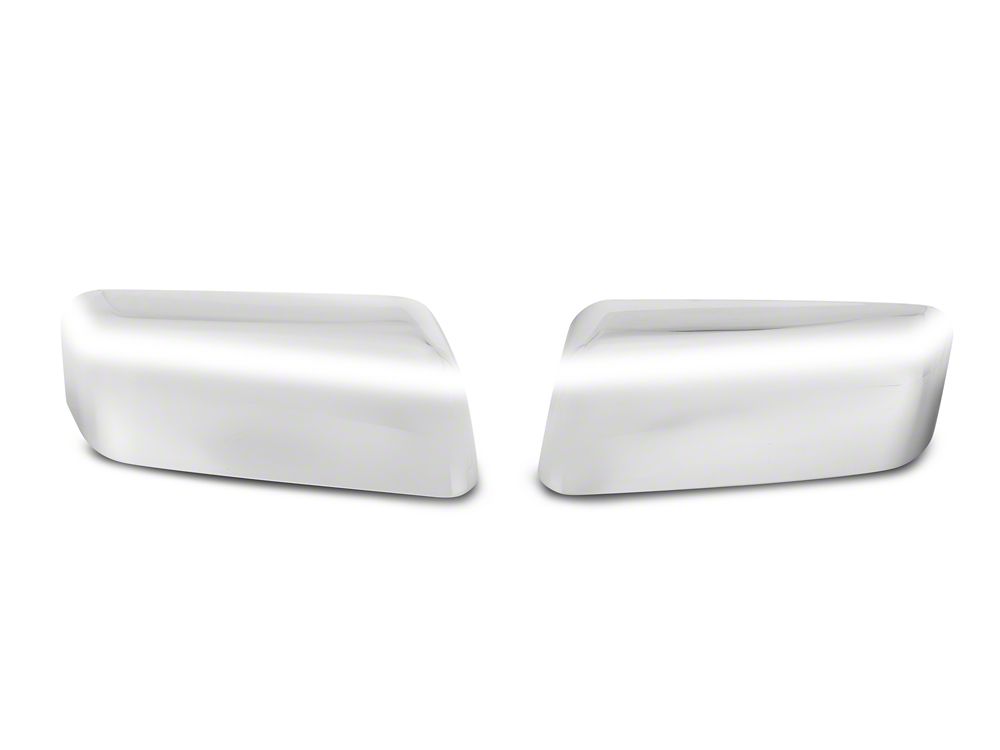 RedRock Top Half Mirror Covers; Chrome (04-08 F-150)