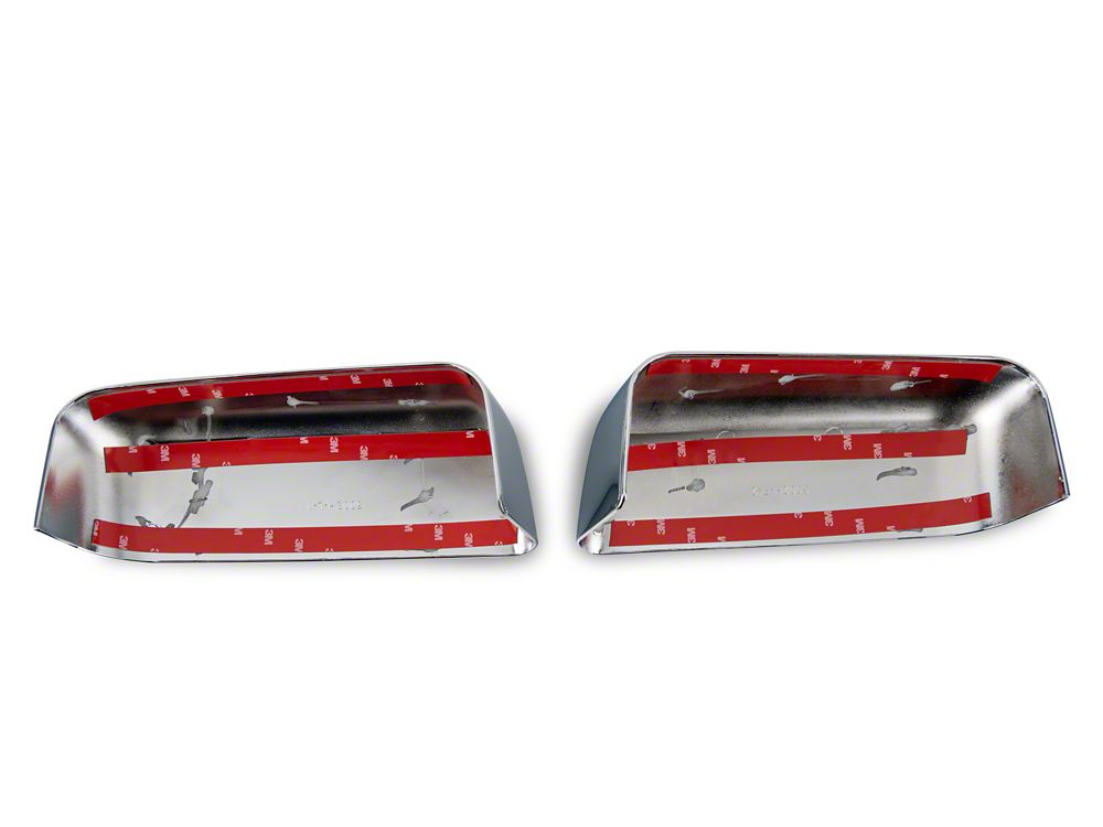 RedRock Top Half Mirror Covers; Chrome (04-08 F-150)