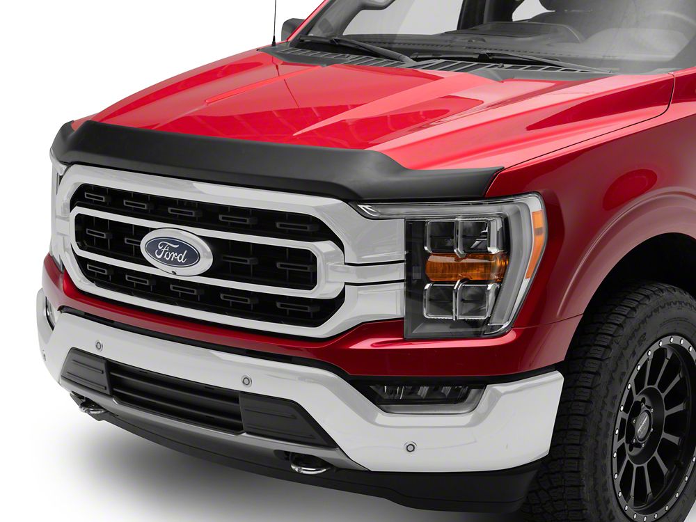 RedRock Hood Protector; Gloss Black (21-25 F-150, Excluding Raptor & Tremor)