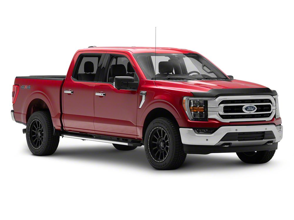RedRock Hood Protector; Gloss Black (21-25 F-150, Excluding Raptor & Tremor)