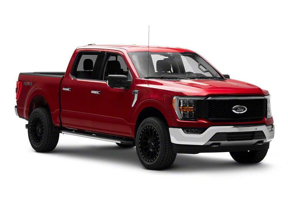 RedRock Baja Style Upper Replacement Grille with LED Light Bar and Emblem Surround (21-23 F-150, Excluding Raptor & Tremor)