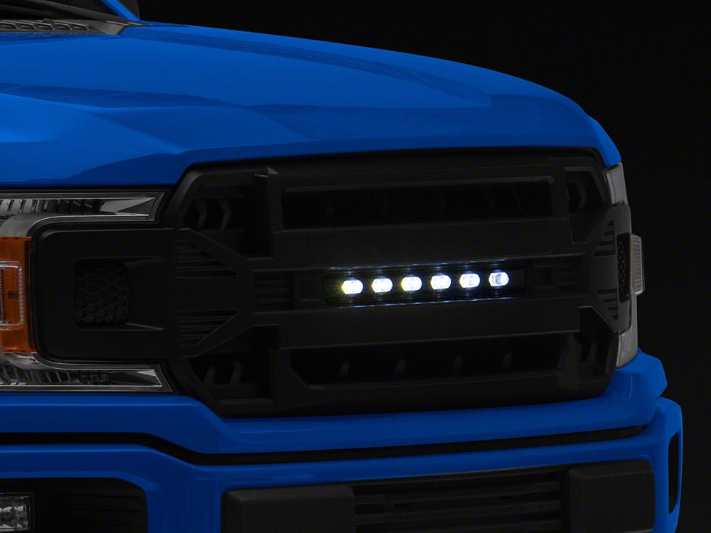 RedRock Armor Upper Replacement Grille with LED Off-Road Lighting (18-20 F-150, Excluding Raptor)