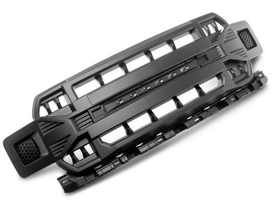 RedRock Armor Upper Replacement Grille with LED Off-Road Lighting (18-20 F-150, Excluding Raptor)