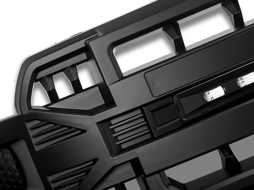 RedRock Armor Upper Replacement Grille with LED Off-Road Lighting (18-20 F-150, Excluding Raptor)