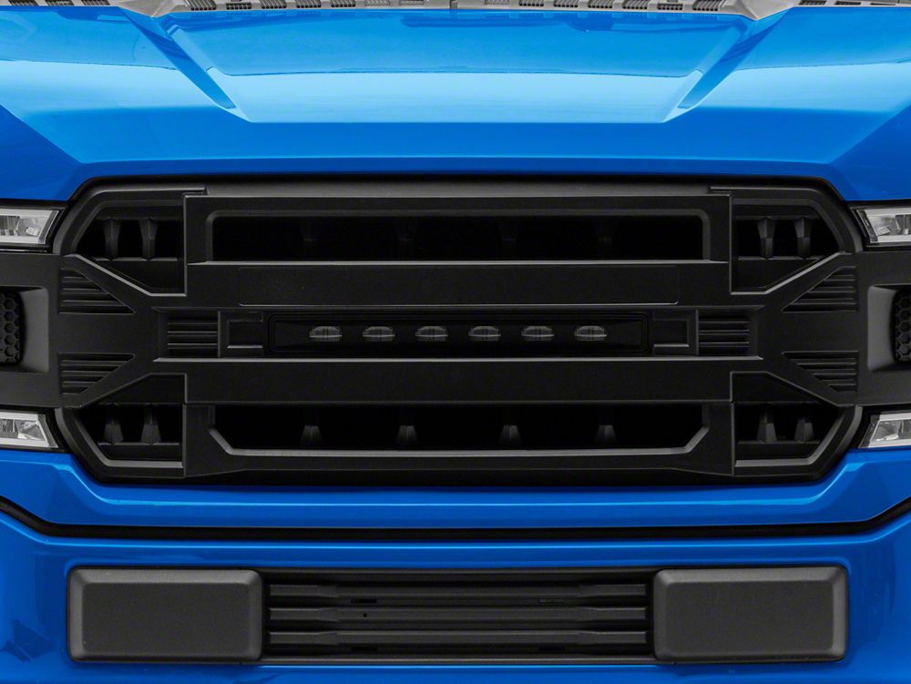 RedRock Armor Upper Replacement Grille with LED Off-Road Lighting (18-20 F-150, Excluding Raptor)