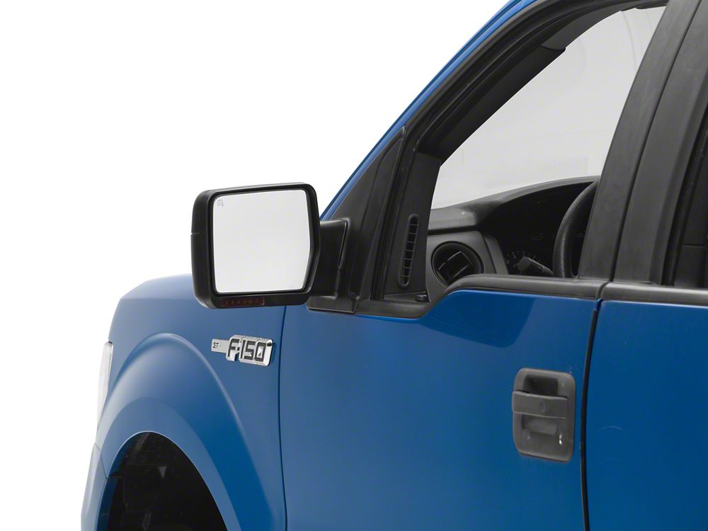 RedRock OE Style Powered Heated Mirror with Amber LED Turn Signal; Driver Side (07-14 F-150)