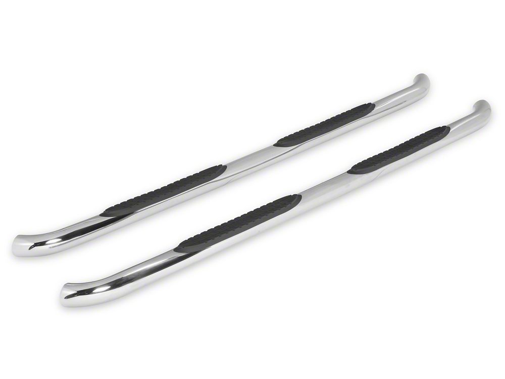 RedRock 3-Inch Side Step Bars; Stainless Steel (15-25 F-150 SuperCab)