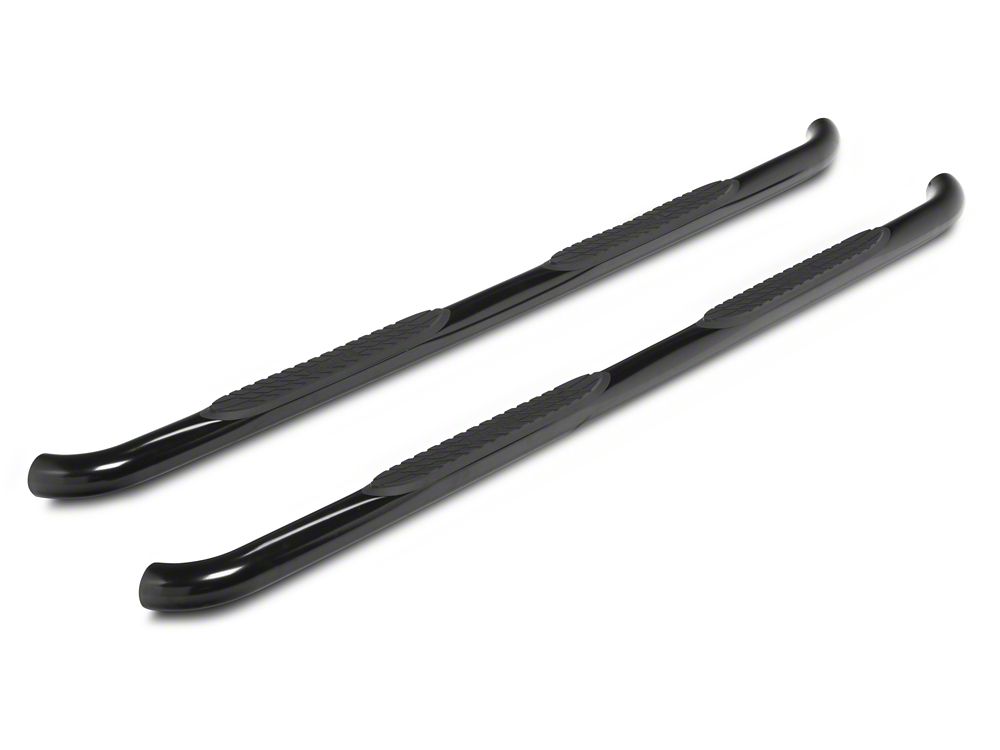 RedRock 3-Inch Side Step Bars; Black (15-25 F-150 SuperCab)