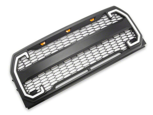 RedRock Mesh Upper Replacement Grille with LED Turn Signals and DRL (15-17 F-150, Excluding Raptor)