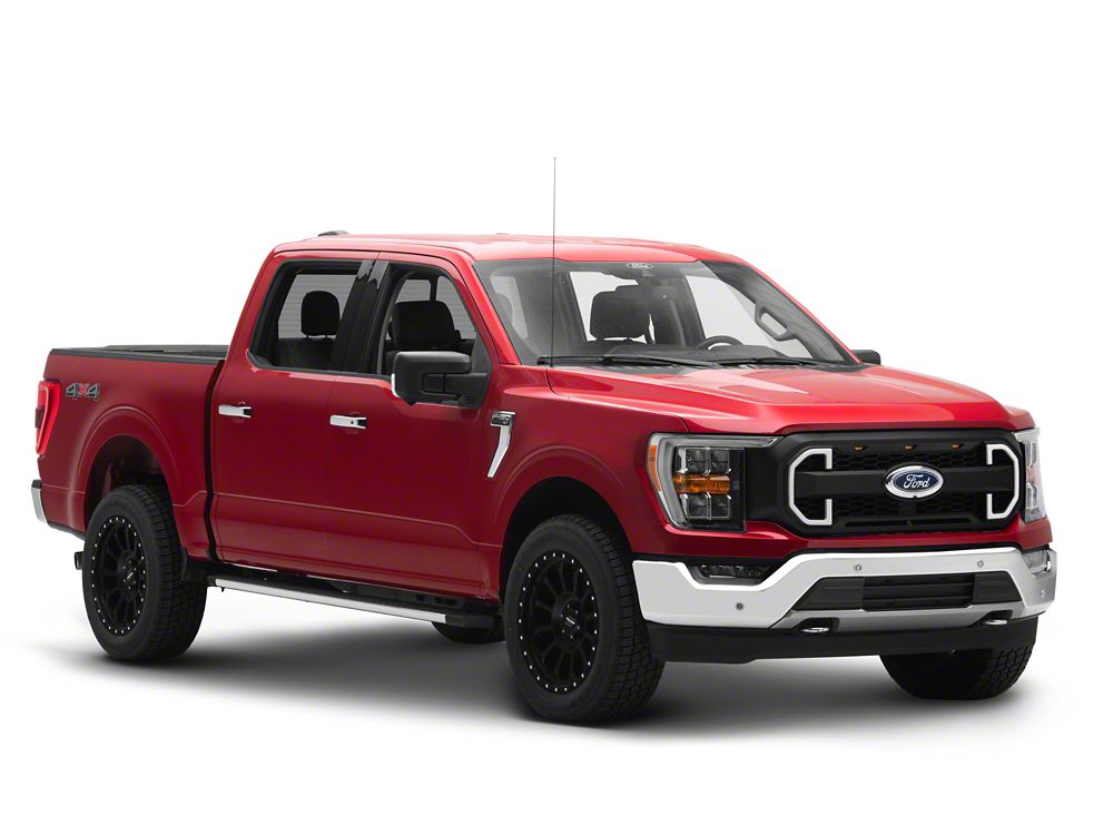 RedRock Upper Replacement Grille with LED DRL and Accent Lighting (21-23 F-150, Excluding Raptor)