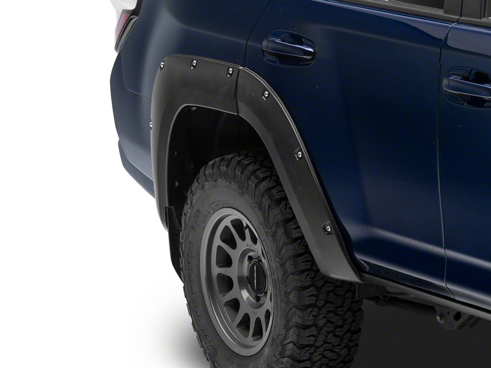 RedRock Pocket Style Fender Flares; Matte Black (14-24 4Runner)