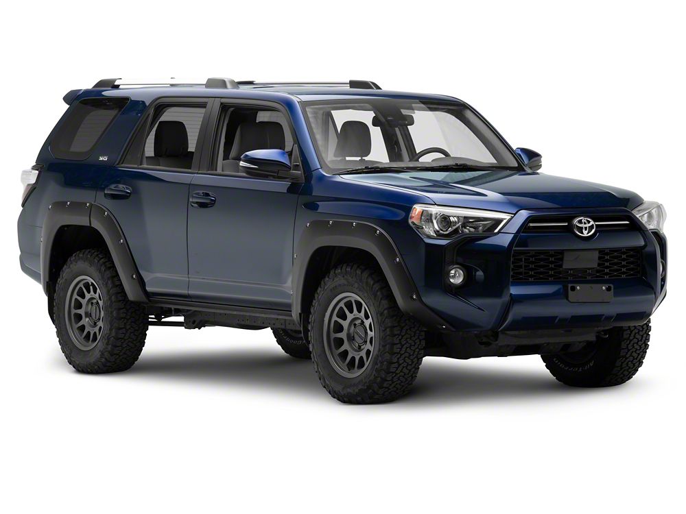 RedRock Pocket Style Fender Flares; Matte Black (14-24 4Runner)