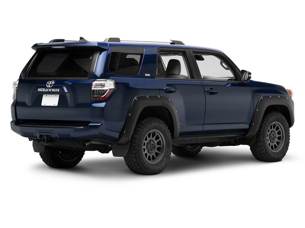 RedRock Pocket Style Fender Flares; Matte Black (14-24 4Runner)