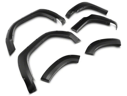 RedRock Pocket Style Fender Flares; Matte Black (14-24 4Runner)
