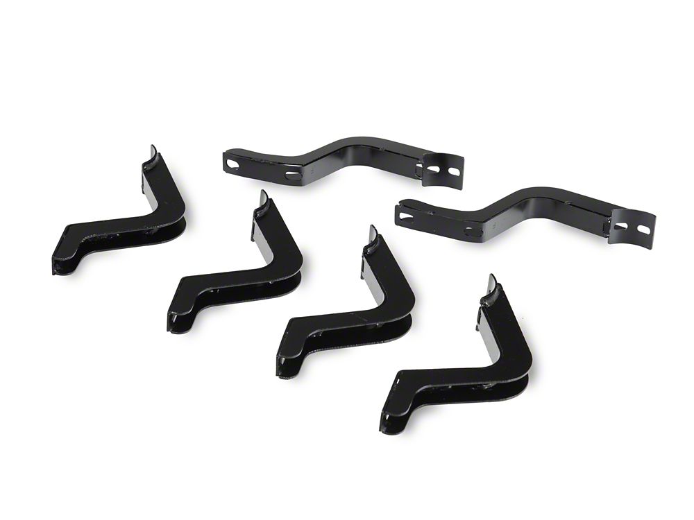 RedRock 3-Inch Running Boards; Black (10-24 4Runner, Excluding Limited, Nightshade, TRD Sport & 10-13 SR5)