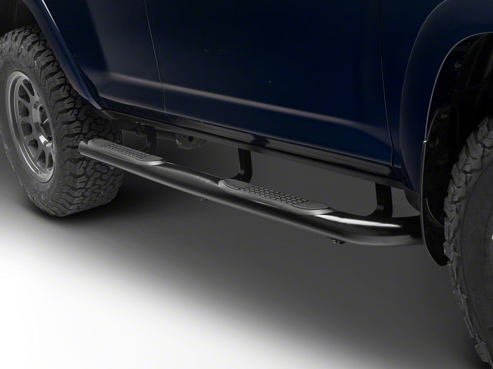 RedRock 3-Inch Running Boards; Black (10-24 4Runner, Excluding Limited, Nightshade, TRD Sport & 10-13 SR5)