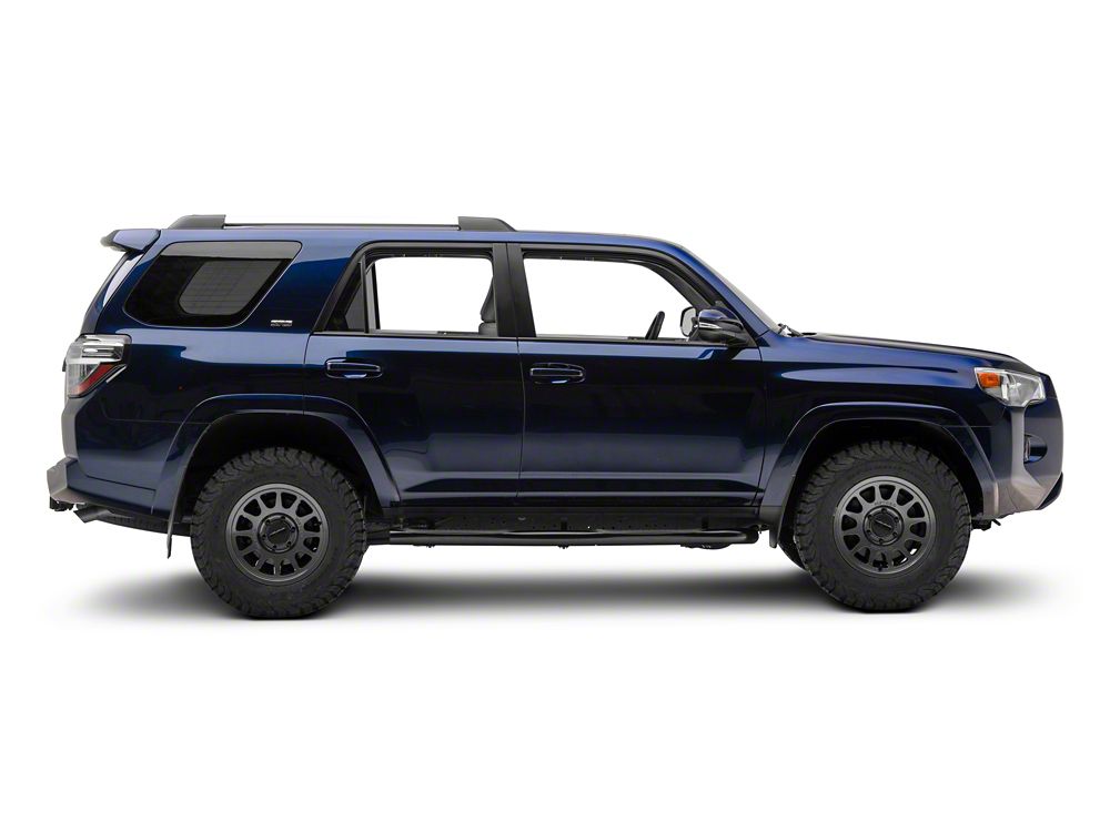 RedRock 3-Inch Running Boards; Black (10-24 4Runner, Excluding Limited, Nightshade, TRD Sport & 10-13 SR5)