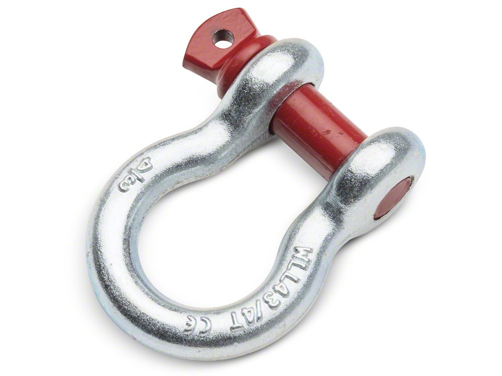 RedRock 2-Inch Receiver Hitch D-Ring Shackle Assembly (Universal; Some Adaptation May Be Required)
