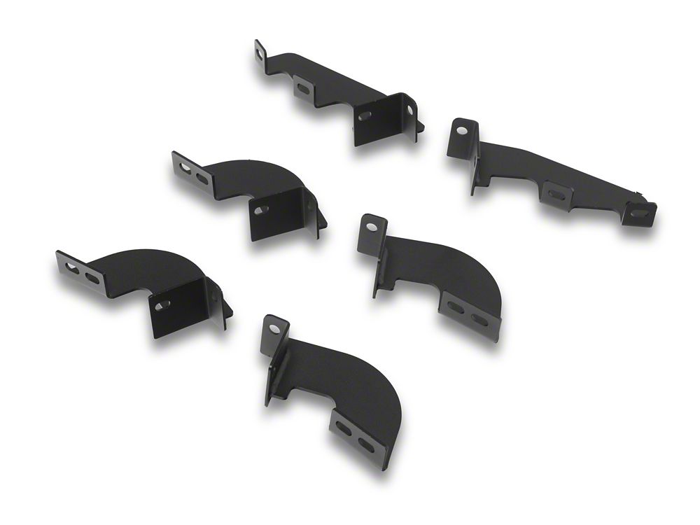 RedRock 4-Inch Drop TC1 Running Boards; Textured Black (10-24 4Runner, Excluding Limited, Nightshade, TRD Sport & 10-13 SR5)
