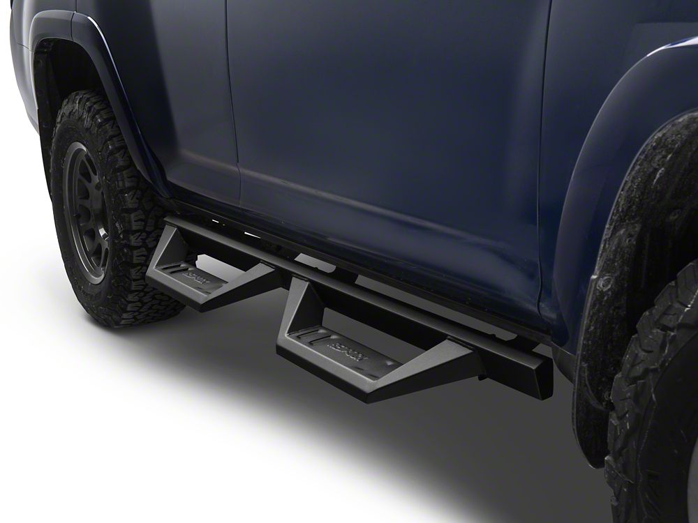 RedRock TC2 Drop Step Running Boards; Textured Black (10-24 4Runner, Excluding Limited, Nightshade, TRD Sport & 10-13 SR5)