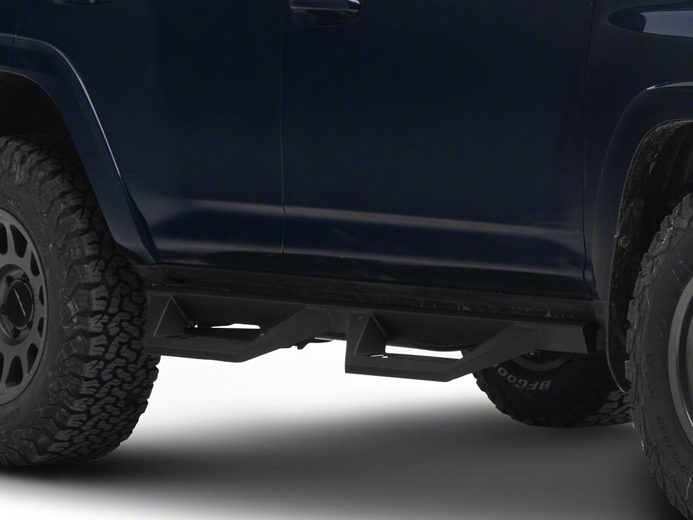 RedRock TC2 Drop Step Running Boards; Textured Black (10-24 4Runner, Excluding Limited, Nightshade, TRD Sport & 10-13 SR5)