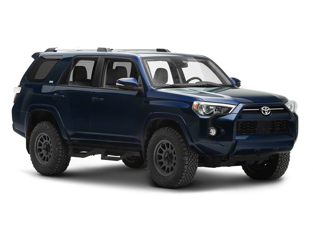 RedRock TC2 Drop Step Running Boards; Textured Black (10-24 4Runner, Excluding Limited, Nightshade, TRD Sport & 10-13 SR5)