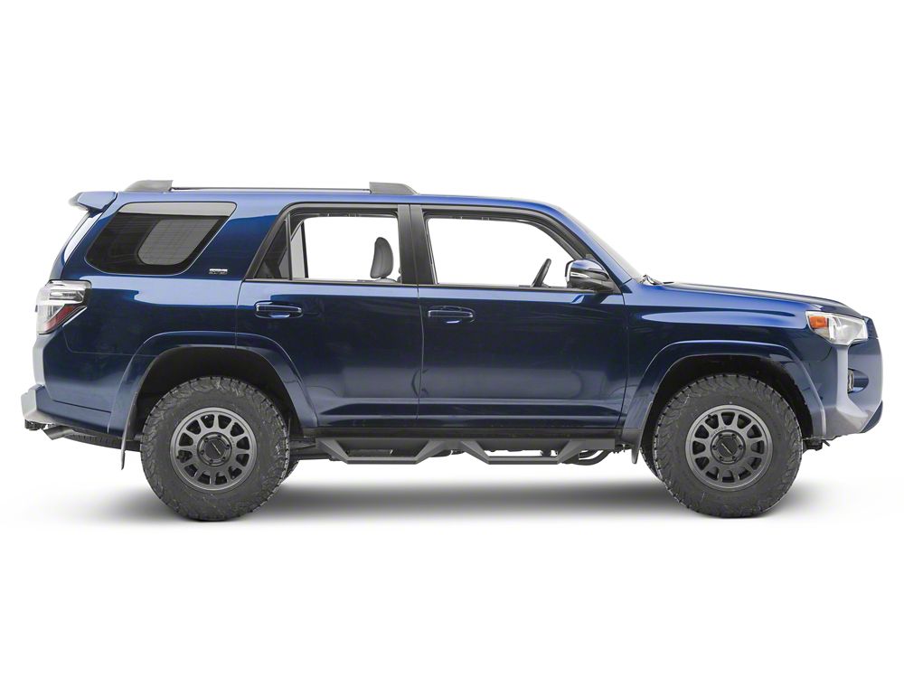 RedRock TC2 Drop Step Running Boards; Textured Black (10-24 4Runner, Excluding Limited, Nightshade, TRD Sport & 10-13 SR5)