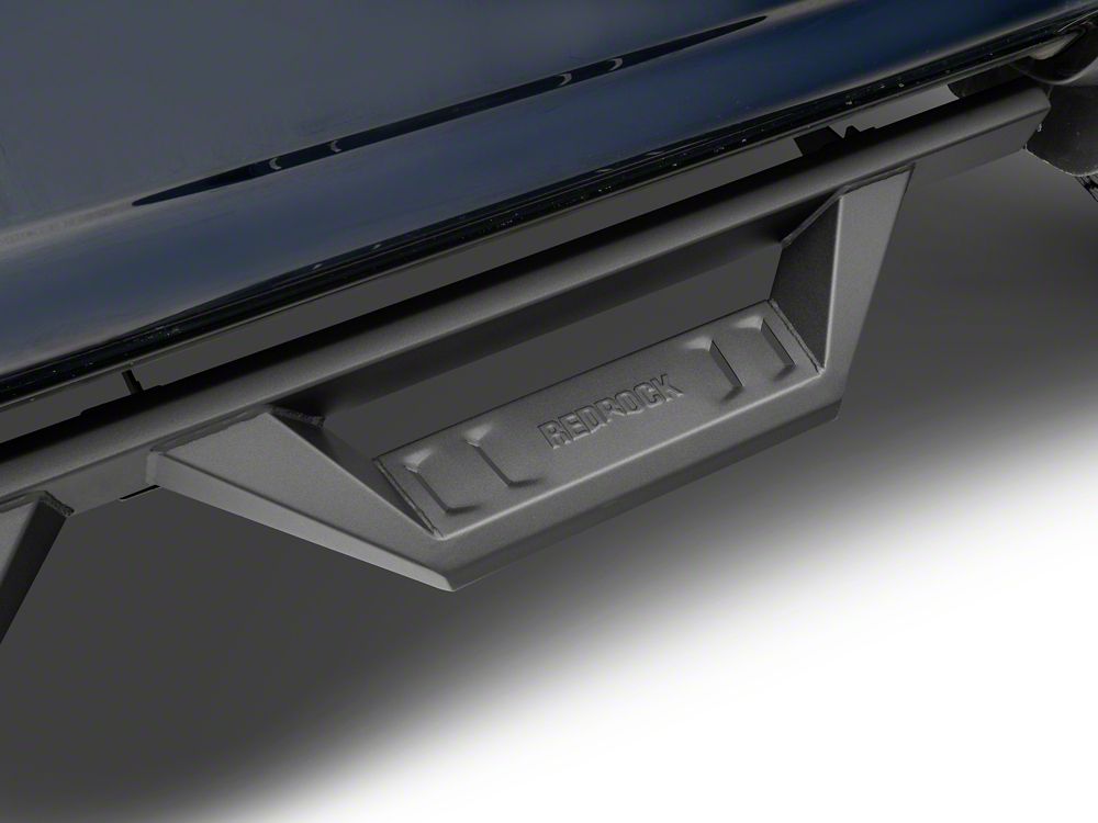 RedRock TC2 Drop Step Running Boards; Textured Black (10-24 4Runner, Excluding Limited, Nightshade, TRD Sport & 10-13 SR5)