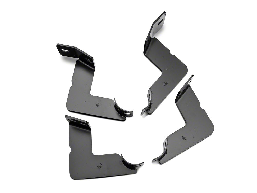 RedRock 3-Inch Side Step Bars; Black (05-23 Tacoma Double Cab)