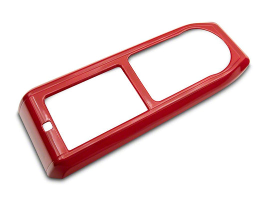 RedRock Center Console Trim; Red (16-23 Tacoma w/ Automatic Transmission)