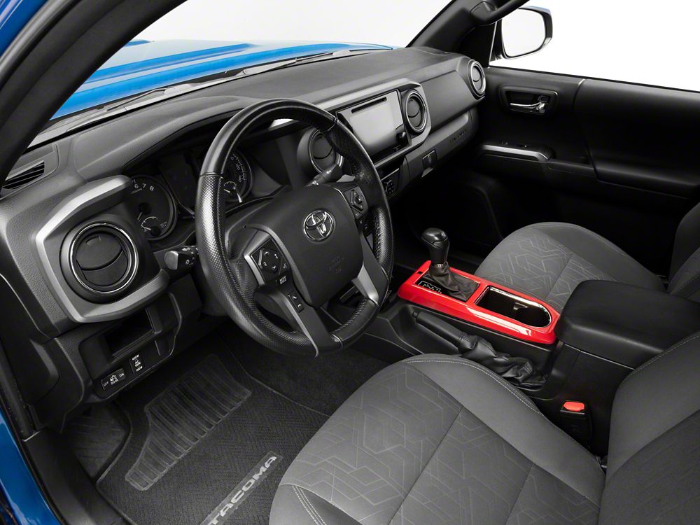 RedRock Center Console Trim; Red (16-23 Tacoma w/ Automatic Transmission)