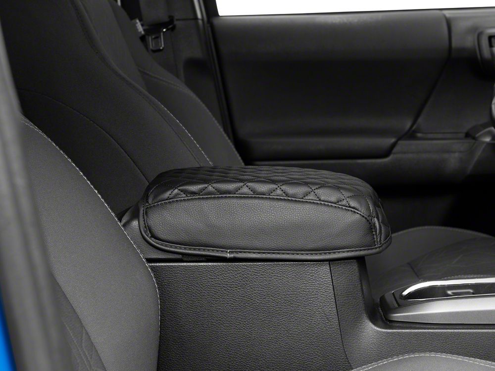 RedRock Console Arm Rest Cushion; Black (16-19 Tacoma)
