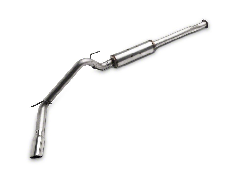 RedRock Stainless Steel Single Exhaust System with Polished Tip; Side Exit (16-23 3.5L Tacoma)