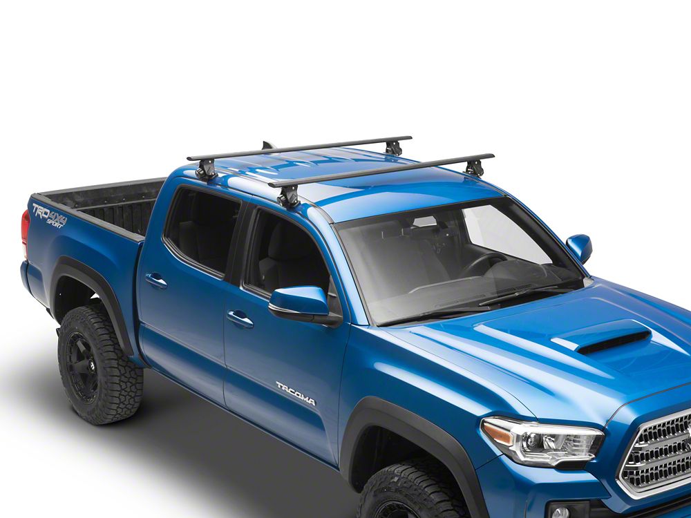 RedRock Cross Bar Roof Rack; Black; 60-Inch (16-18 Tacoma