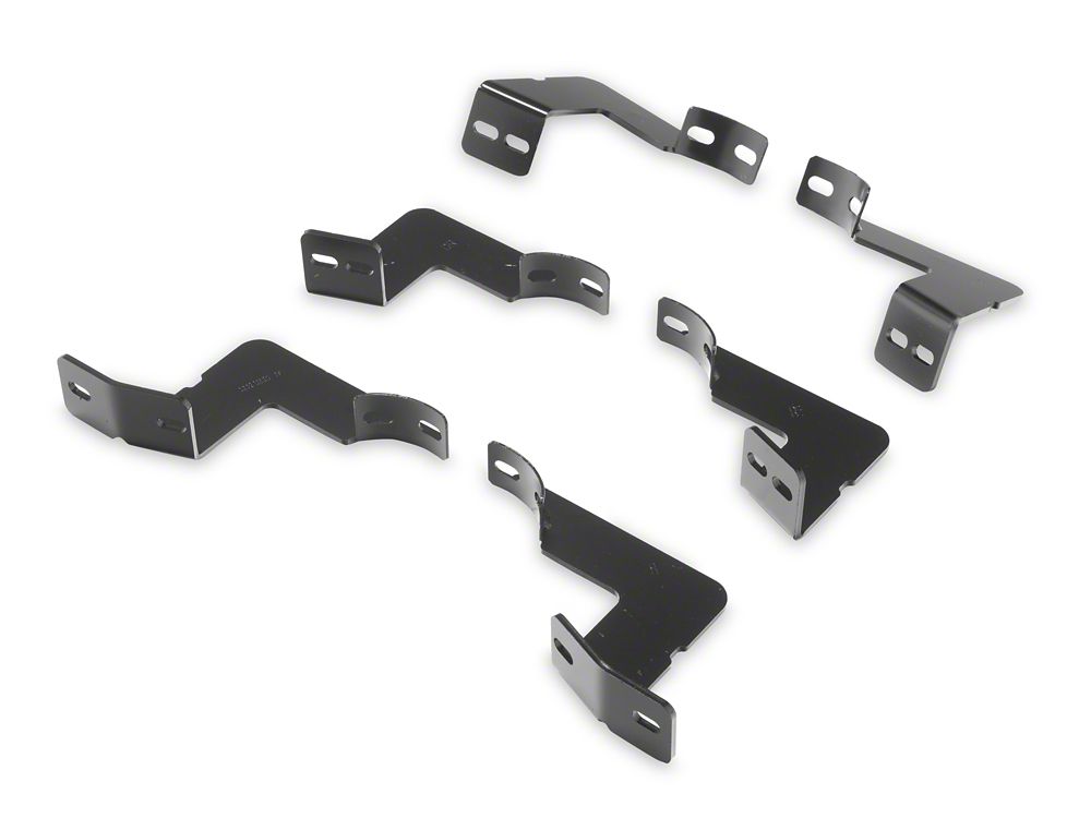 RedRock 4-Inch Oval Straight End Side Step Bars; Stainless Steel (05-23 Tacoma Double Cab)