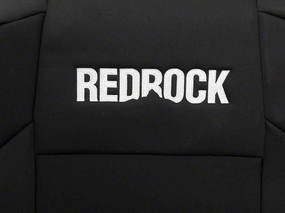 RedRock Neoprene Front and Rear Seat Covers; Black (16-23 Tacoma Double Cab)
