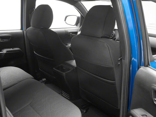 RedRock Premium Neoprene Front Seat Covers; Black (16-23 Tacoma Double Cab)