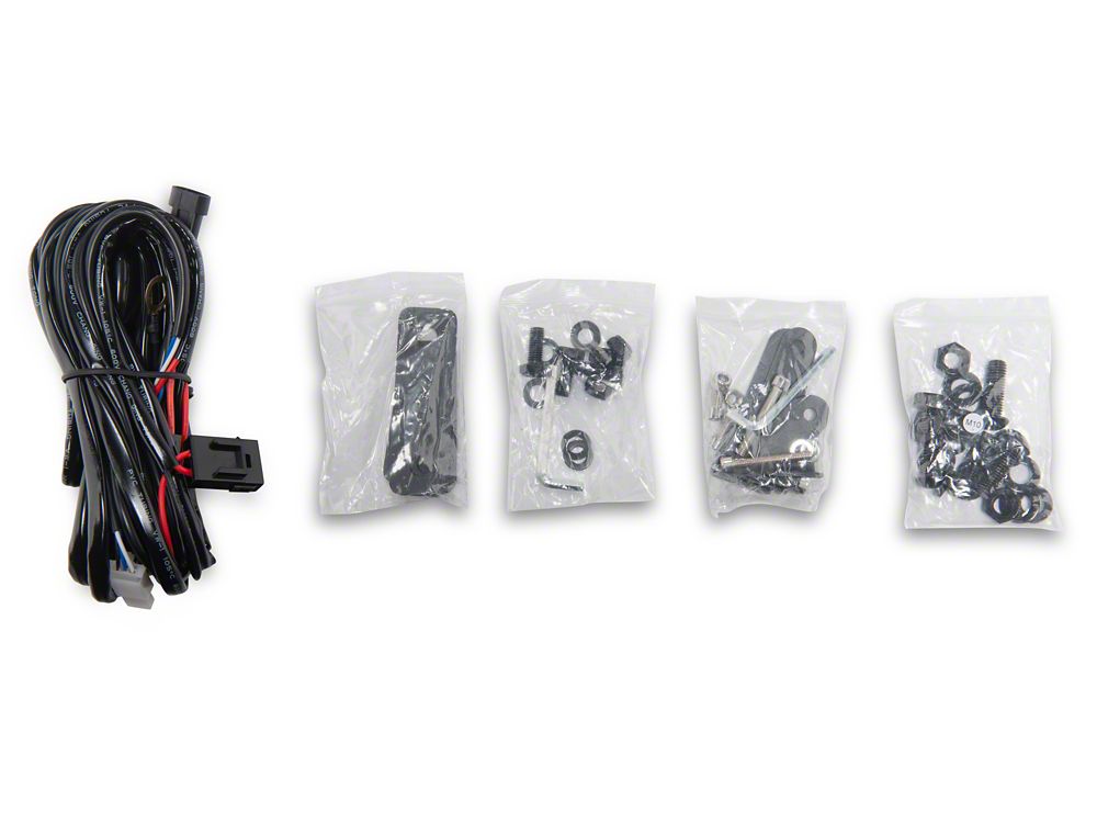 RedRock Stubby Winch Mount Front Bumper with LED Light Bar (16-23 Tacoma)