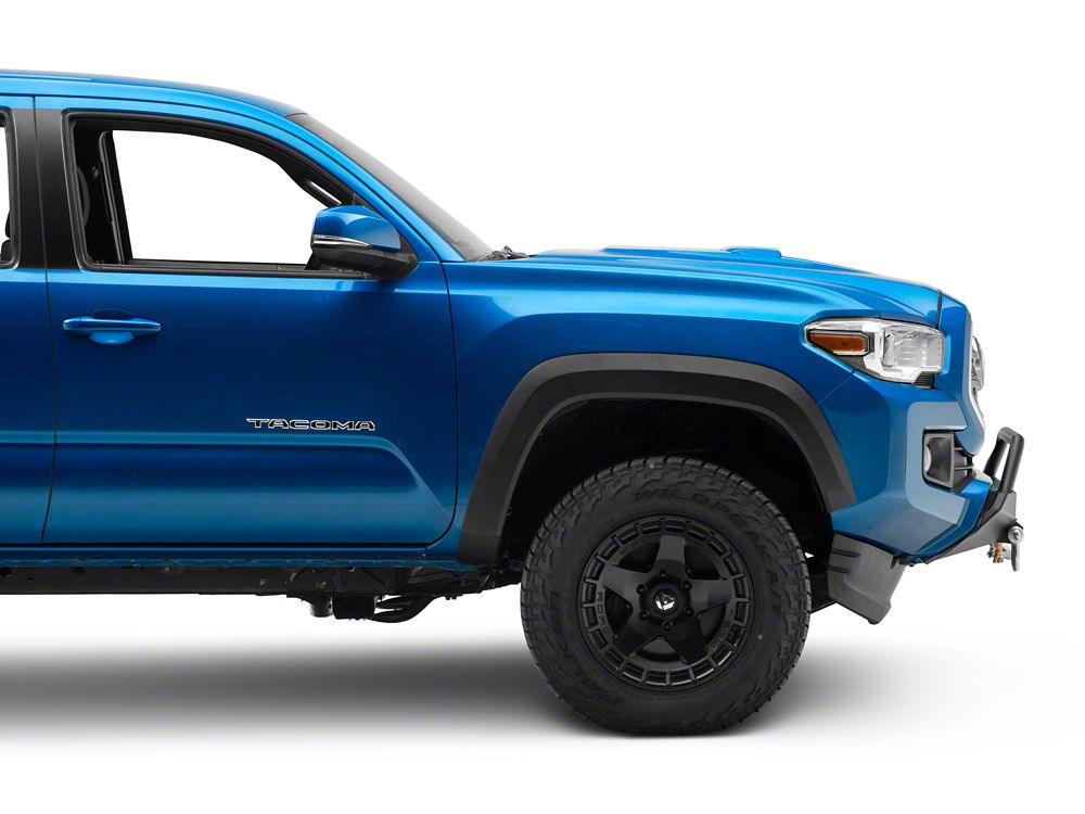 RedRock Stubby Winch Mount Front Bumper with LED Light Bar (16-23 Tacoma)