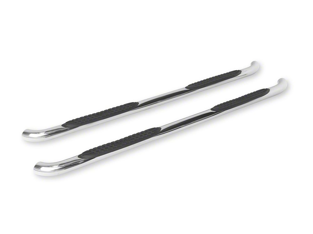 RedRock 3-Inch Side Step Bars; 304 Stainless Steel (24-25 Tacoma Double Cab)