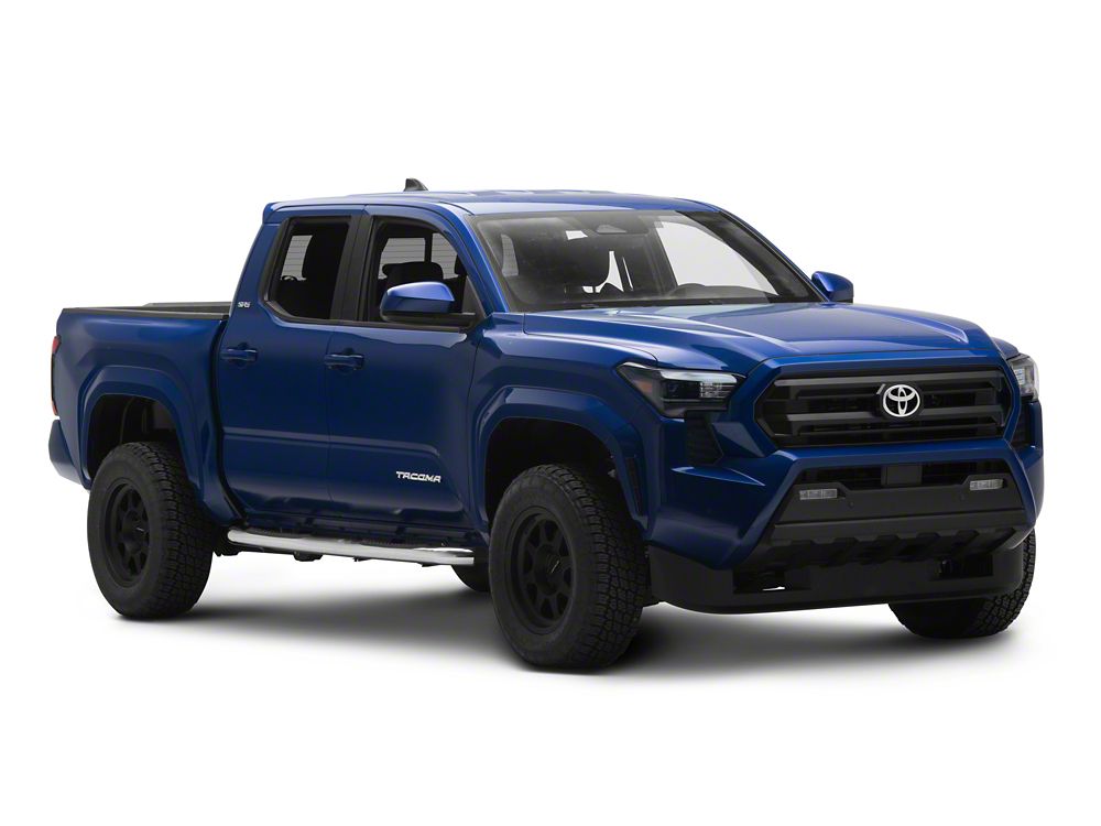 RedRock 3-Inch Side Step Bars; 304 Stainless Steel (24-25 Tacoma Double Cab)