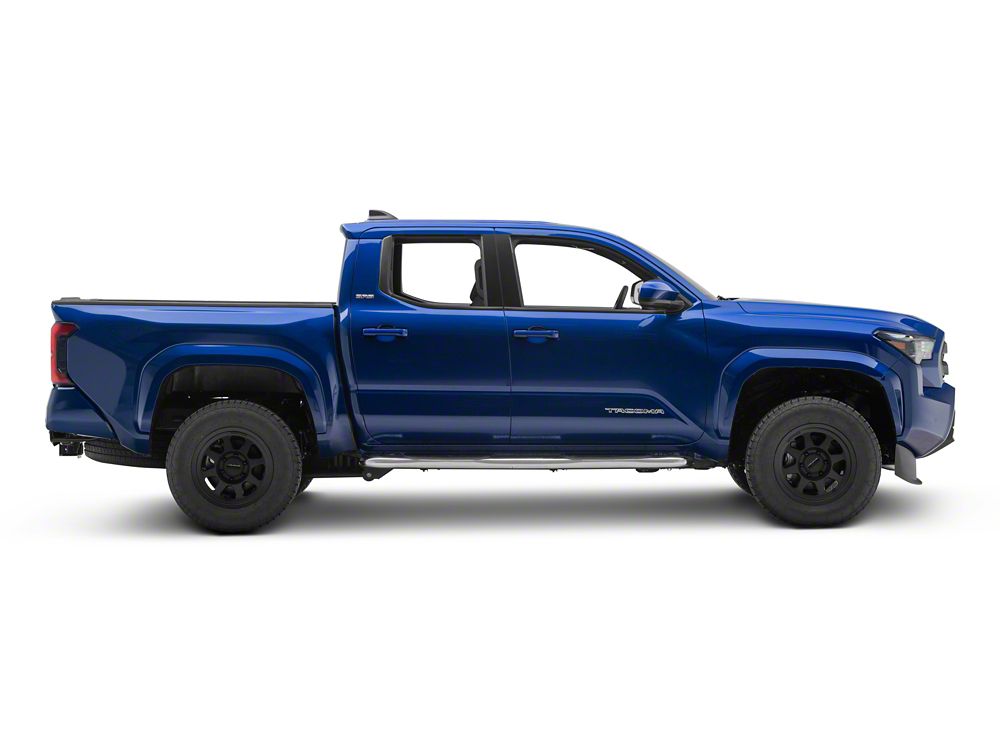 RedRock 3-Inch Side Step Bars; 304 Stainless Steel (24-25 Tacoma Double Cab)