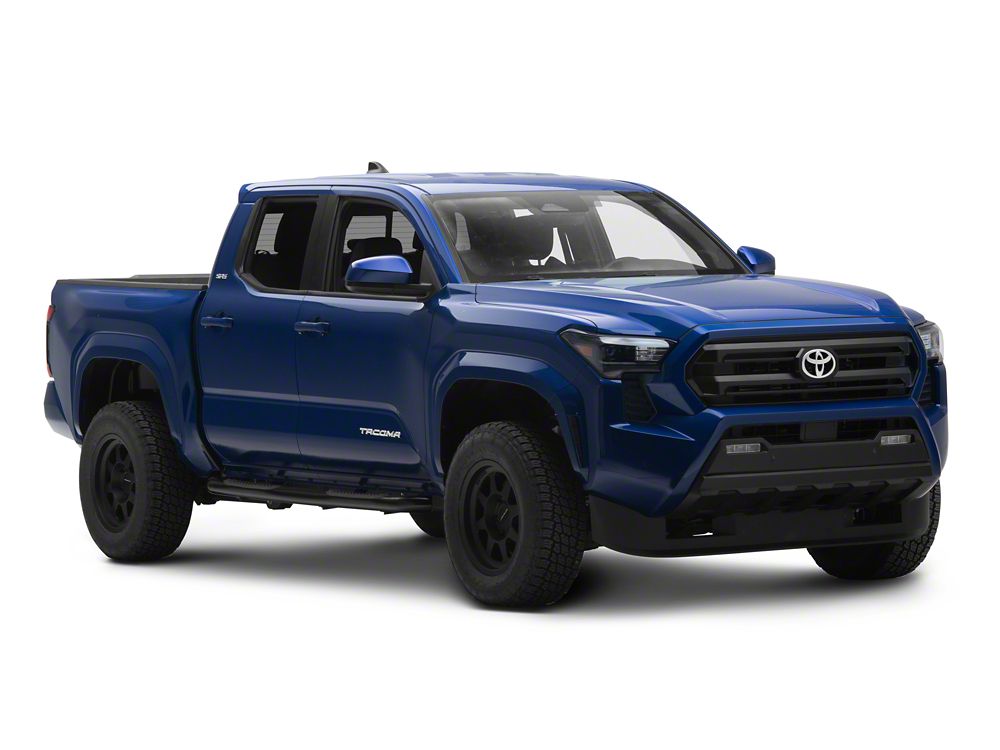 RedRock 3-Inch Side Step Bars; Black (24-25 Tacoma Double Cab)