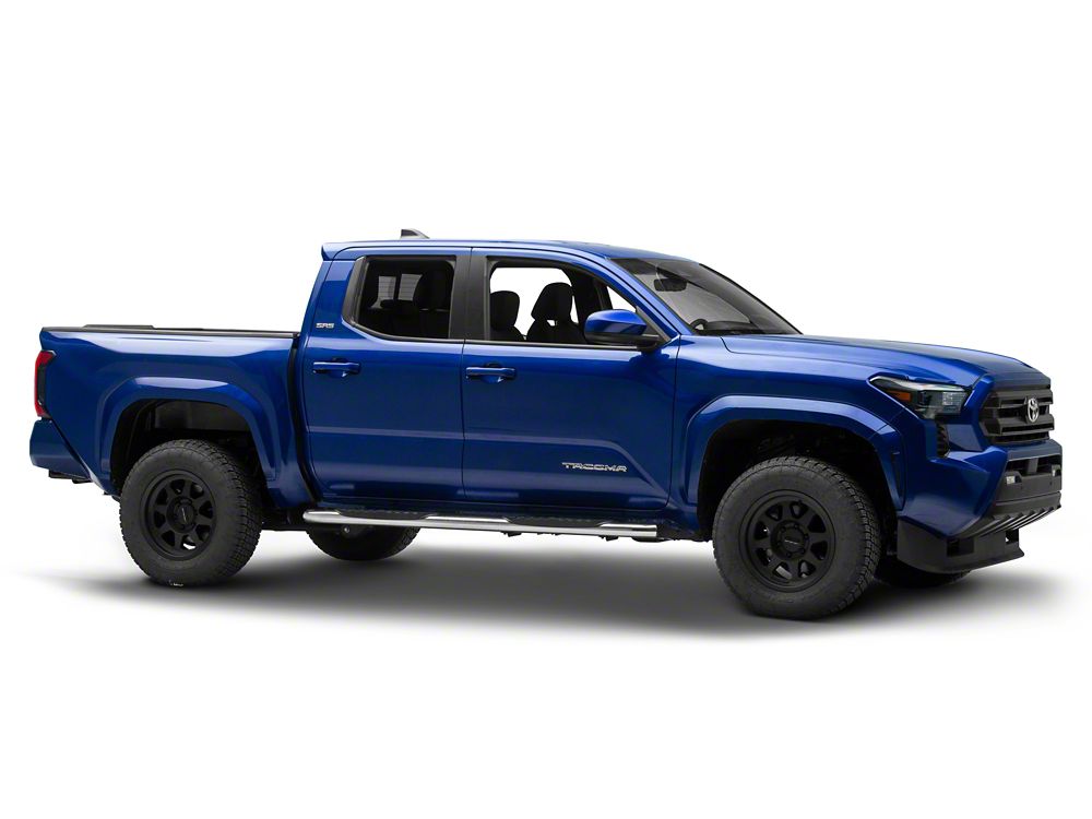RedRock 5-Inch Oval Bent End Side Step Bars; 304 Stainless Steel (24-25 Tacoma Double Cab)