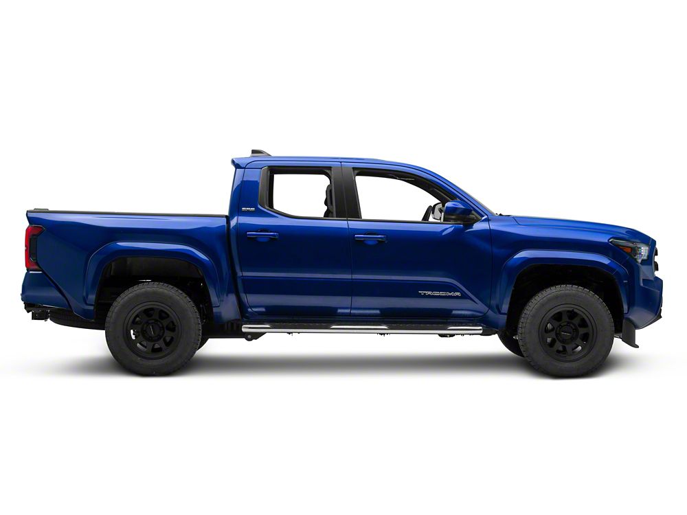 RedRock 5-Inch Oval Bent End Side Step Bars; 304 Stainless Steel (24-25 Tacoma Double Cab)