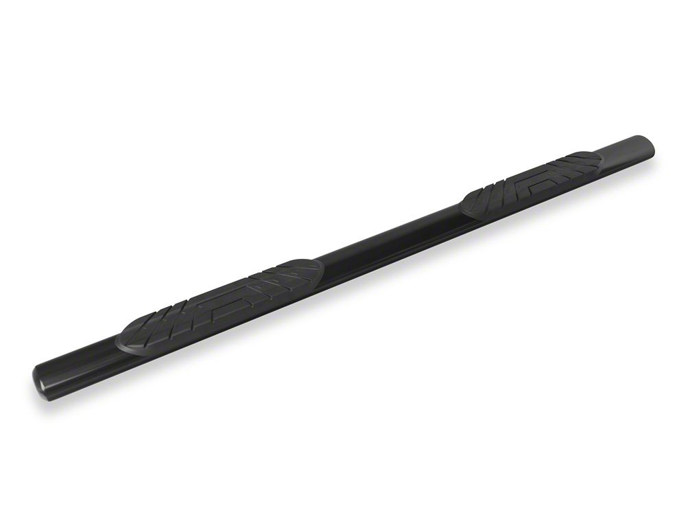 RedRock 4-Inch Oval Straight Side Step Bars; Black (24-25 Tacoma Double Cab)