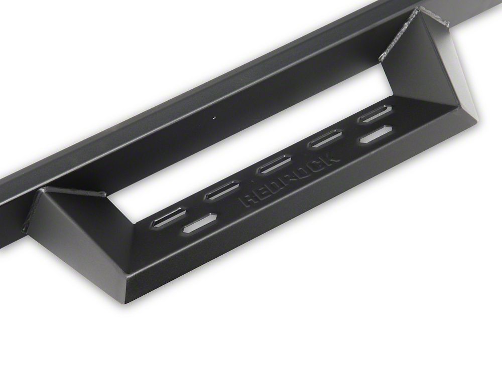 RedRock 4-Inch Drop TC1 Running Boards; Textured Black (05-23 Tacoma Access Cab)