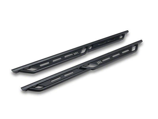 RedRock TC3 HD Rocker Steps; Textured Black (05-23 Tacoma Double Cab)